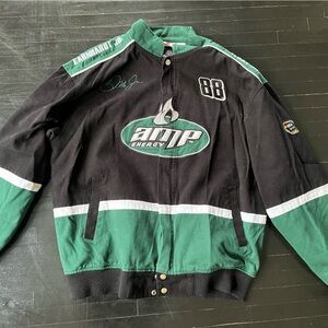 Vintage NASCAR Dale Earnhardt Jr. Racing jacket AMP sponsored.